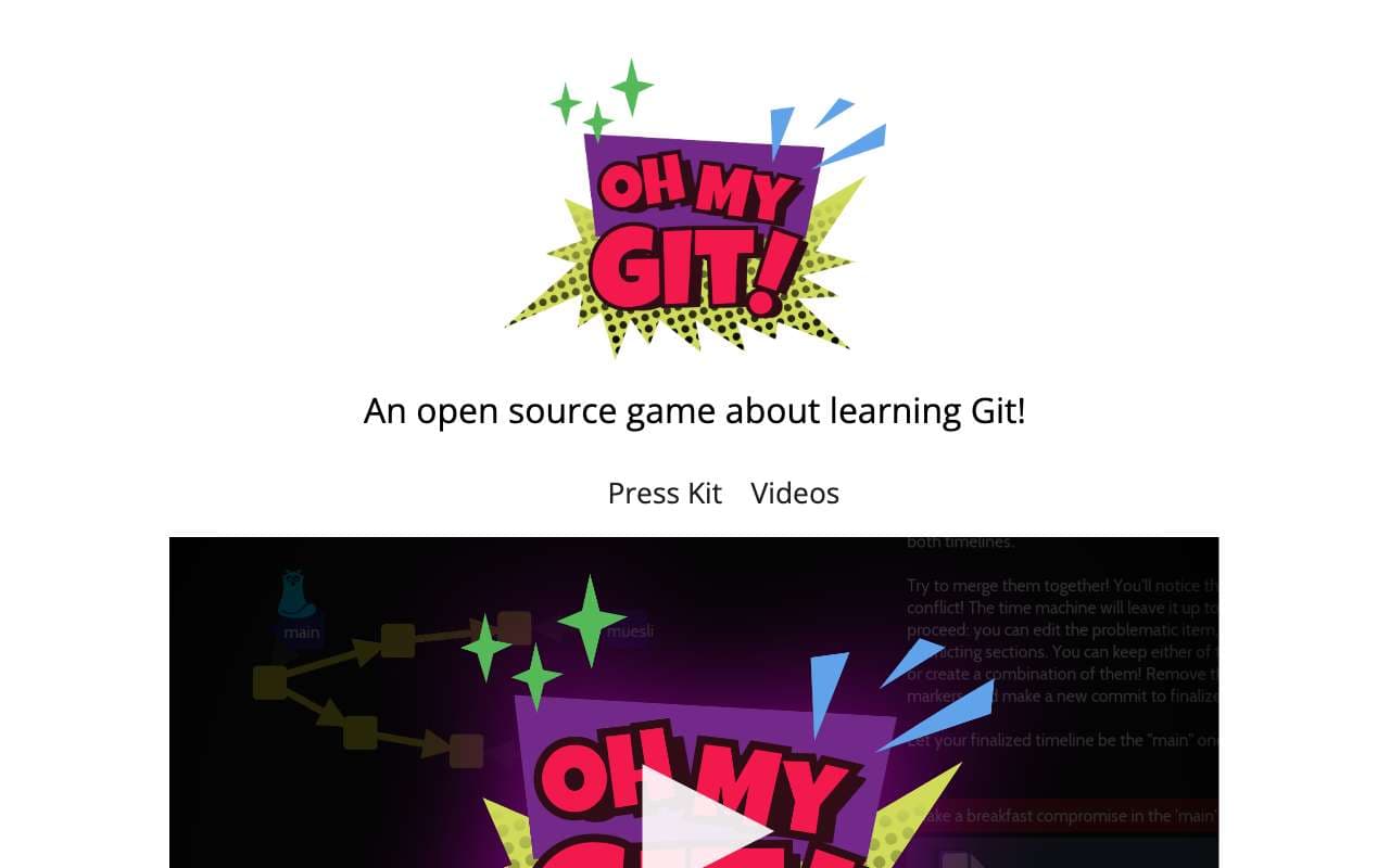 Oh My Git! 미리보기